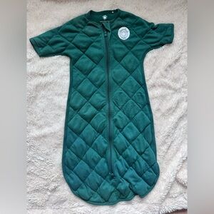 Quilted Kids Sleep Sack Pajama in Forest Green